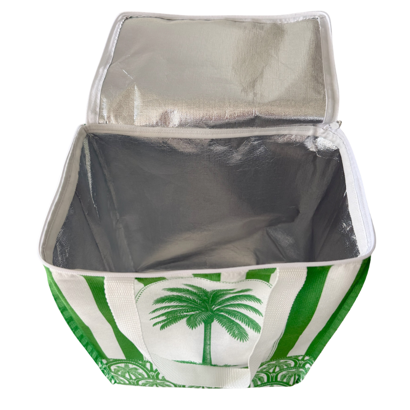 Insulated Cooler Bag - Emerald Palm