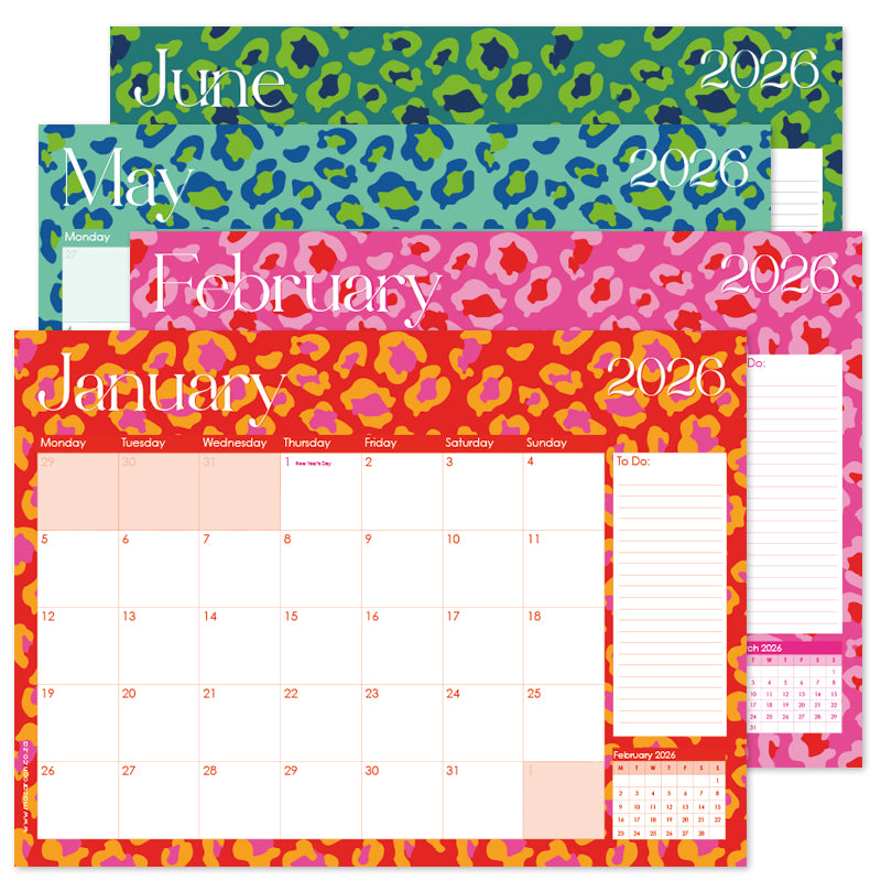 2026 Desk Calendar - Lumo Leopard
