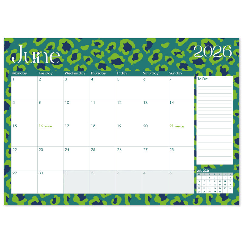 2026 Desk Calendar - Lumo Leopard