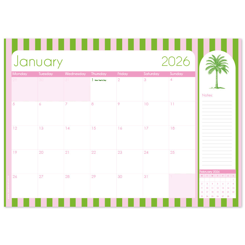 2026 Desk Calendar - Palm Royale