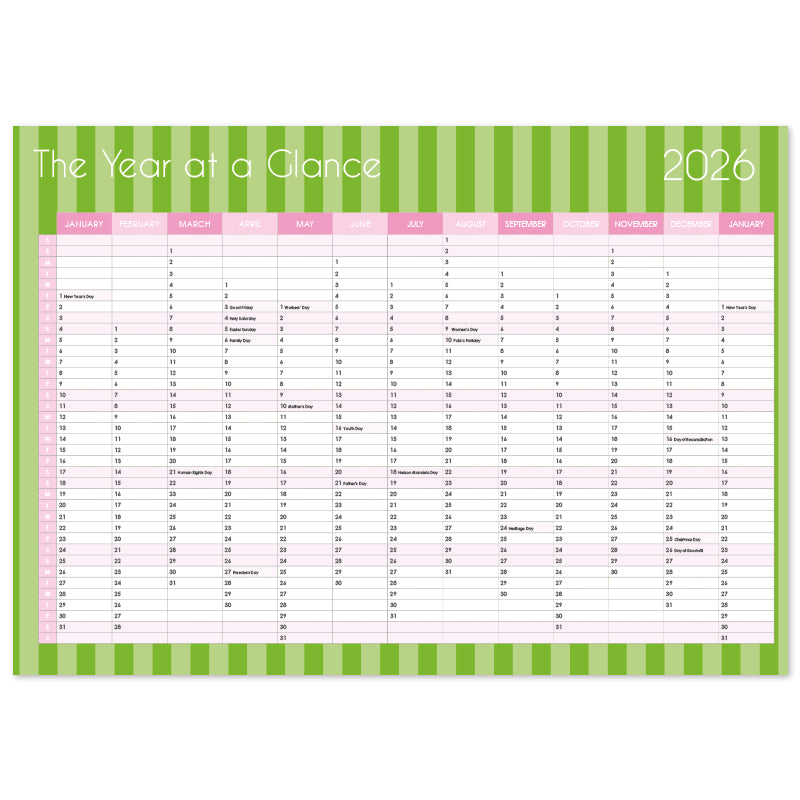 2026 Desk Calendar - Palm Royale