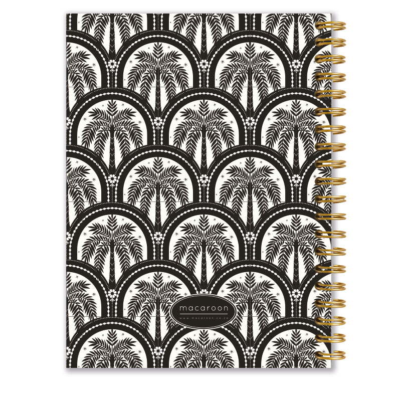 Personalised Journal - Palm Beach Black