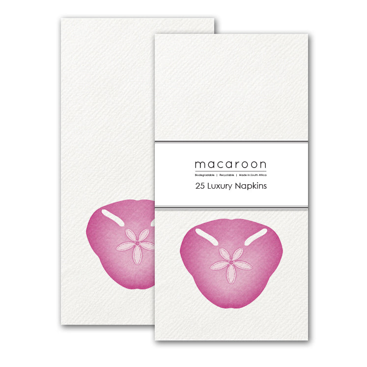 Disposable Slim Luxury Napkins - Pink Pansy
