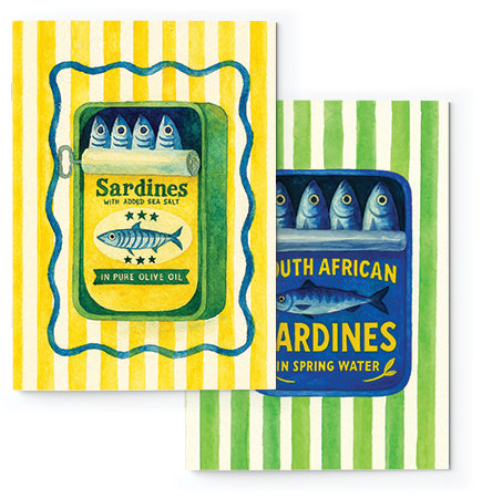 Soft Journal Set - Amalfi Sardines
