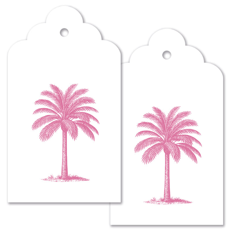 Tag Set - Classic Palm - Pink