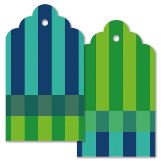 Tag Set - Emerald Stripe