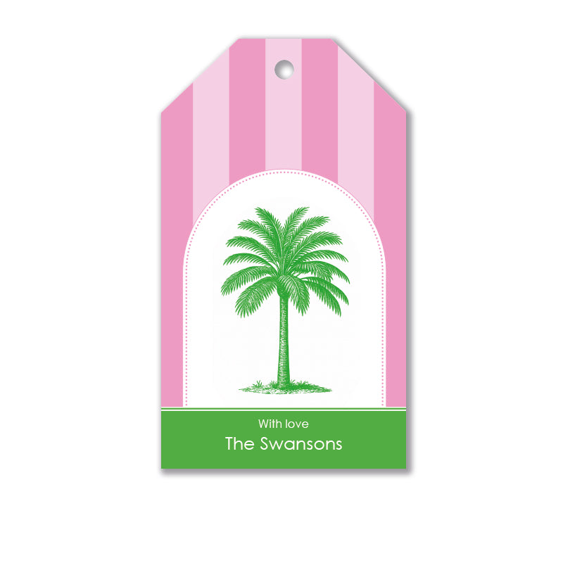 Personalised Gift Tag Set - Palm Royale