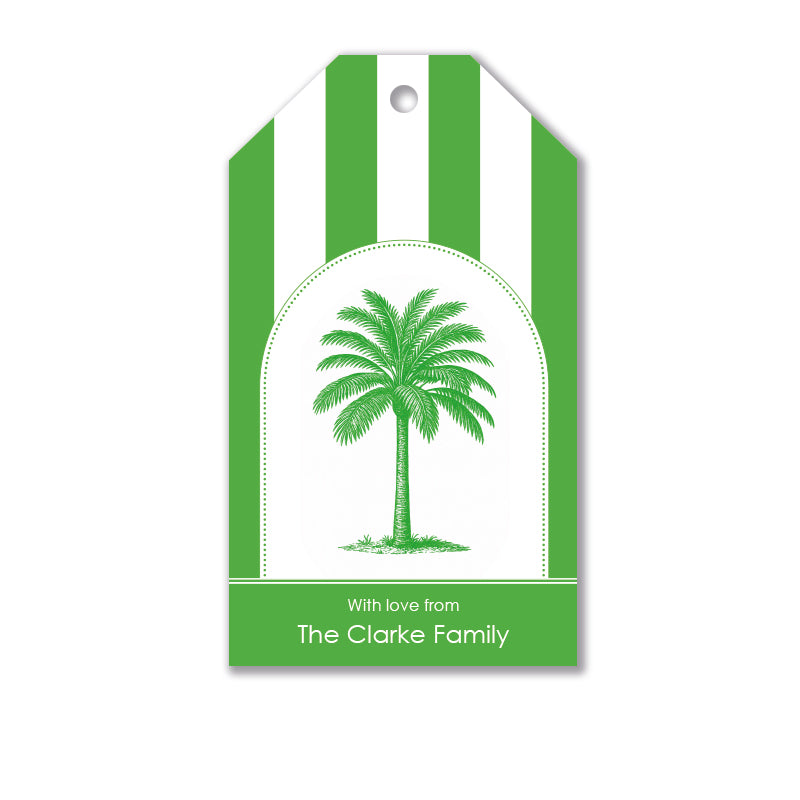 Personalised Gift Tag Set - Classic Palm