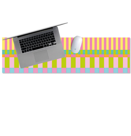 Designer Tech Strip / Desk Mat - Sorbet Stripe