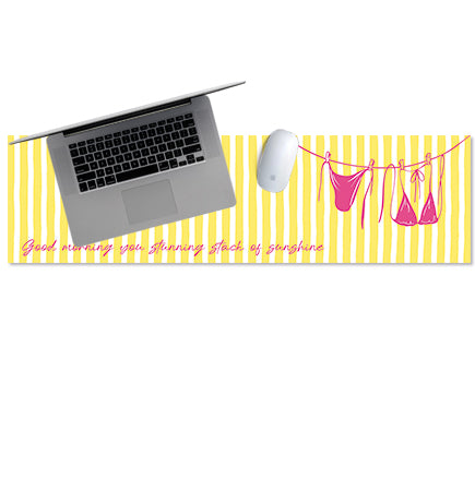 Designer Tech Strip / Desk Mat - Sunshine Binkini