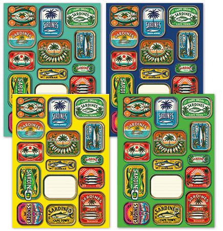 Designer Book Cover Set - Sun Soaked Sardines