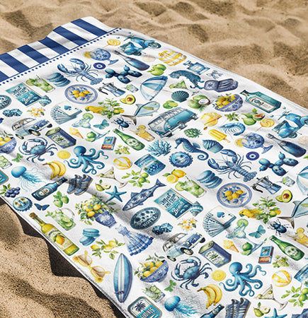 Luxury Beach Towel - Summer Shuffle