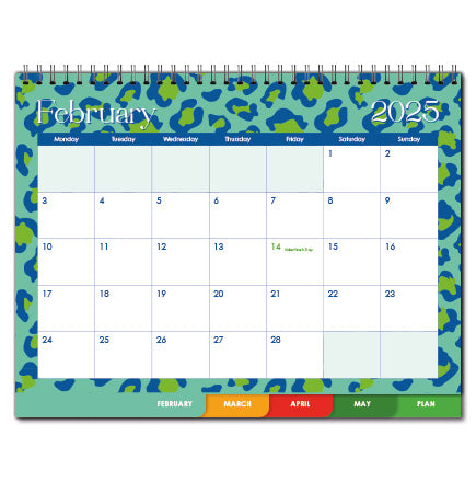 2025 Tabbed A5 Tent Calendar