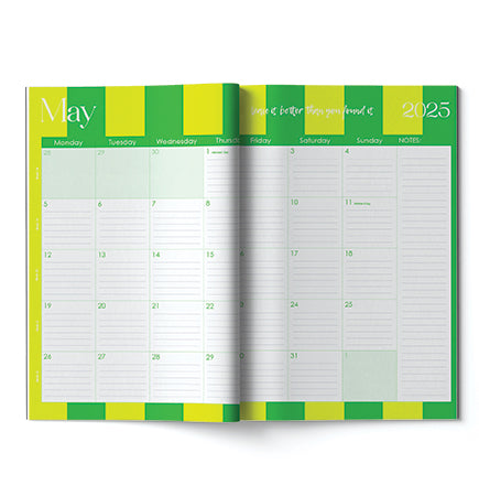 2025 A4 Planning Book - Aperol Shuffle