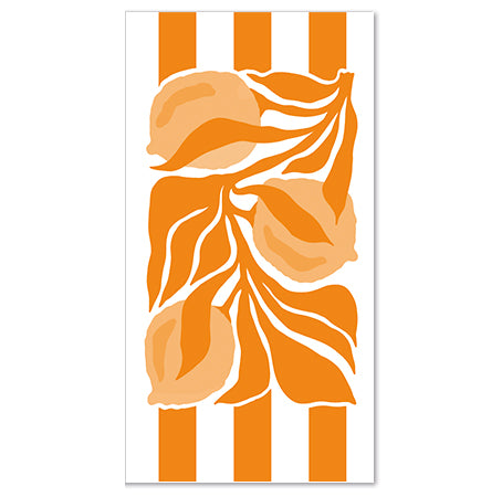 Disposable Slim Luxury Napkins - Citrus - Orange