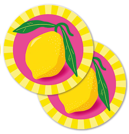 Disposable Coaster Set - Amalfi Lemon