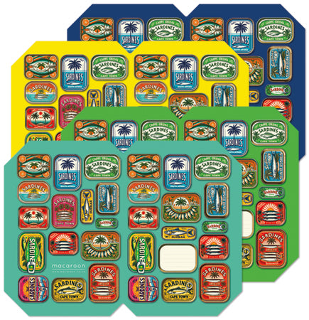 Designer Book Cover Set - Sun Soaked Sardines