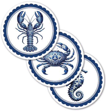 Disposable Coaster Set - Sicilian Seaside