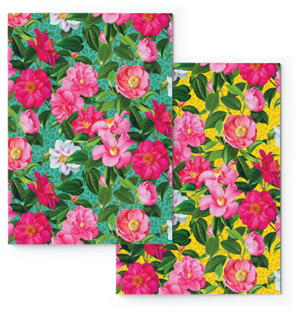 Soft Journal Set - Colourful Camellia
