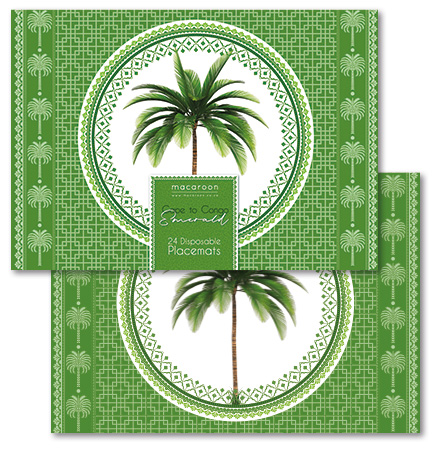 Disposable Placemats - Palm Passion