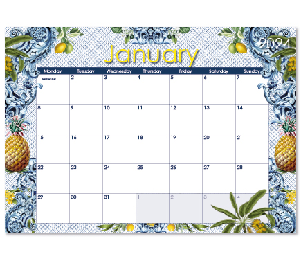2024 Desk Calendar - Dolce & Banana
