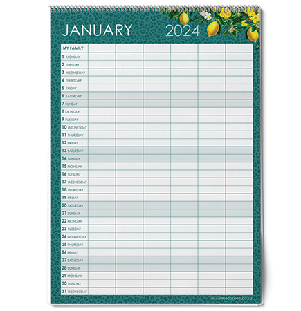 A3 Monthly Wall Planner - 2024