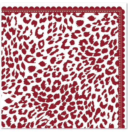 Disposable Luxury Napkins - Leopard - Wine - Search Results