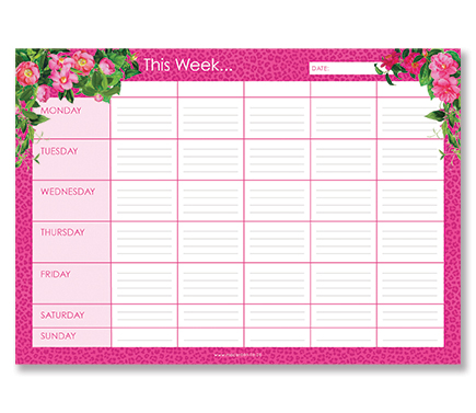 Weekly Planner - Cape to Congo - Ruby