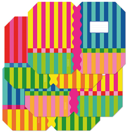 Designer Book Cover Set - Circus Stripe