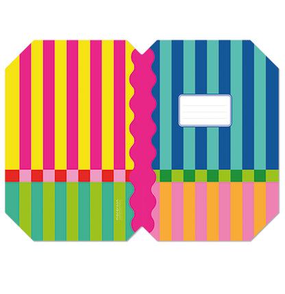 Designer Book Cover Set - Circus Stripe