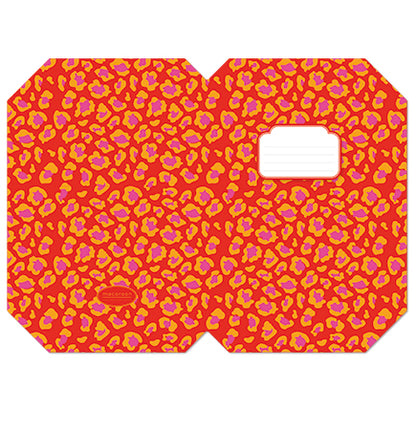 Designer Book Cover Set - Ruby Leopard