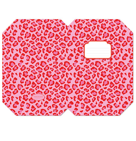 Designer Book Cover Set - Ruby Leopard