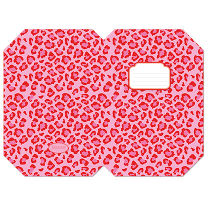 Designer Book Cover Set - Ruby Leopard