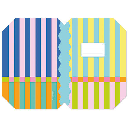 Designer Book Cover Set - Sorbet Stripe