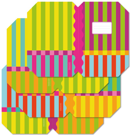 Designer Book Cover Set - Stripe Society