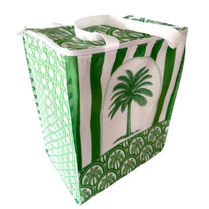 Insulated Cooler Bag - Emerald Palm