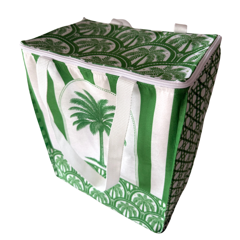 Insulated Cooler Bag - Emerald Palm