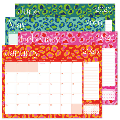 2026 Desk Calendar - Lumo Leopard