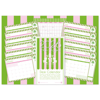 2026 Desk Calendar - Palm Royale