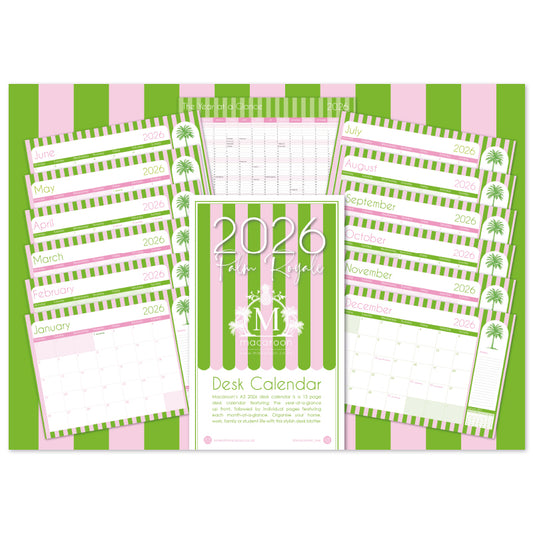 2026 Desk Calendar - Palm Royale