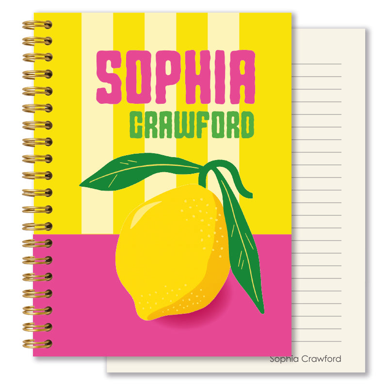 Personalised Journal - Amalfi Lemon