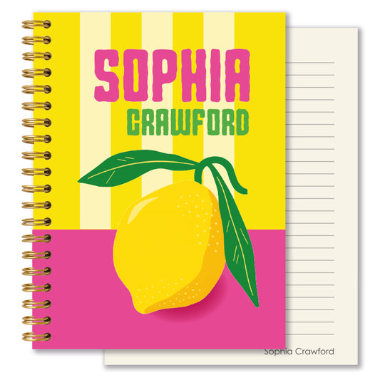 Personalised Journal - Amalfi Lemon