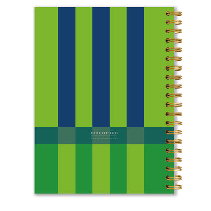 Personalised Journal - Circus Stripe - Emerald
