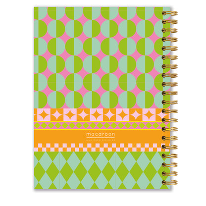 Personalised Journal - Harlequin Stripe - Sorbet