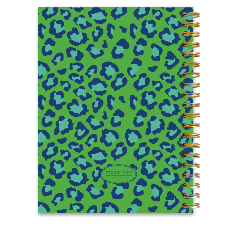 Personalised Journal - Lumo Leopard - Emerald