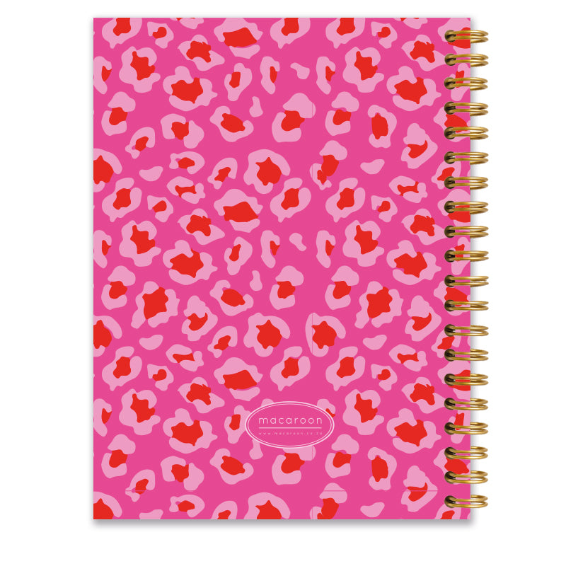 Personalised Journal - Lumo Leopard - Ruby