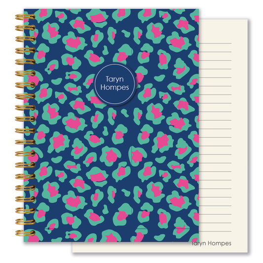 Personalised Journal - Lumo Leopard - Sapphire