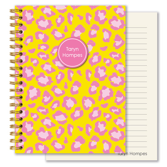 Personalised Journal - Lumo Leopard - Sorbet
