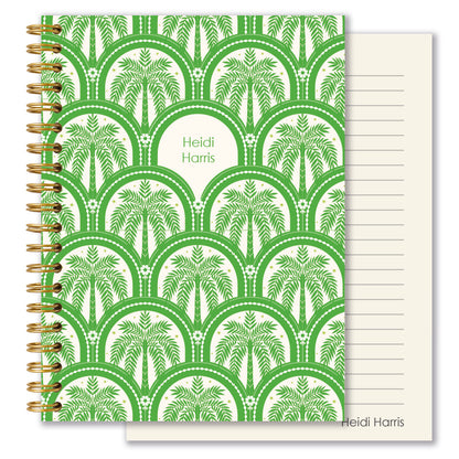 Personalised Journal - Palm Beach Green