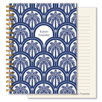 Personalised Journal - Palm Beach Navy